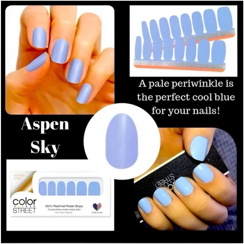 Color Street Nail Polish Strips: Aspen Sky